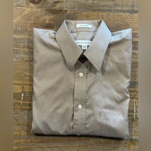 Joseph & Feiss Men's Brown Dress Shirt 16 34/35